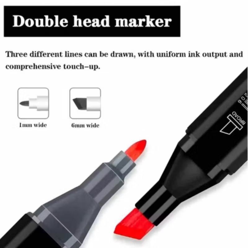 Marcadores Doble Punta Set por 48 unds